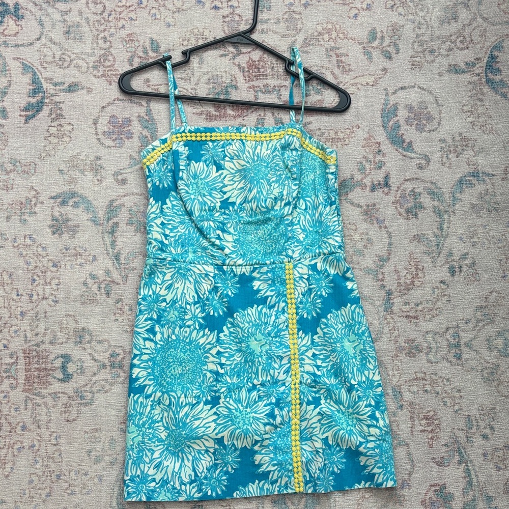 Lilly Pulitzer Yellow and Blue Romper